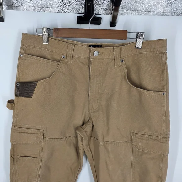 Wrangler RIGGS Workwear Ranger Cargo Pants 34x32 Bark Tan - Picture 2 of 10